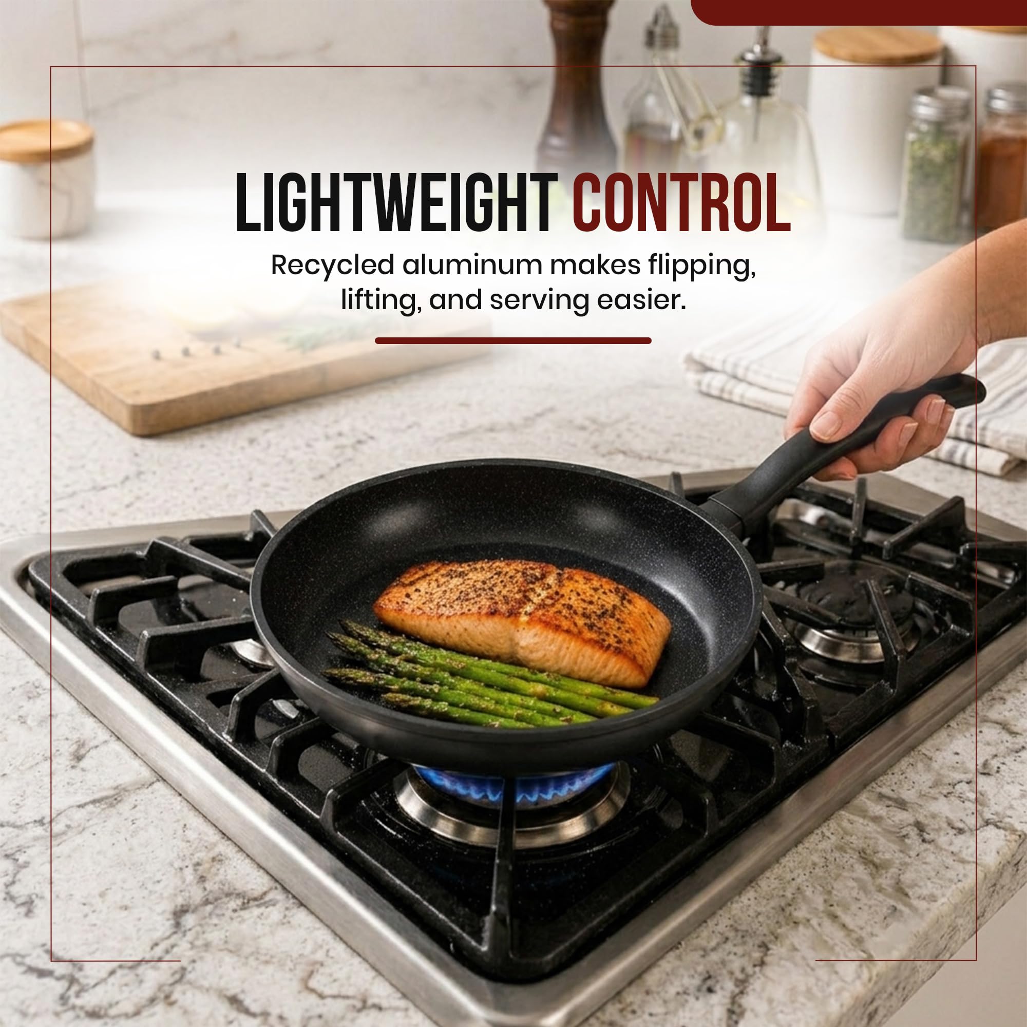 Amazon.com: Alva Energy Ceramic Nonstick Frying Pan, 12.6-Inch