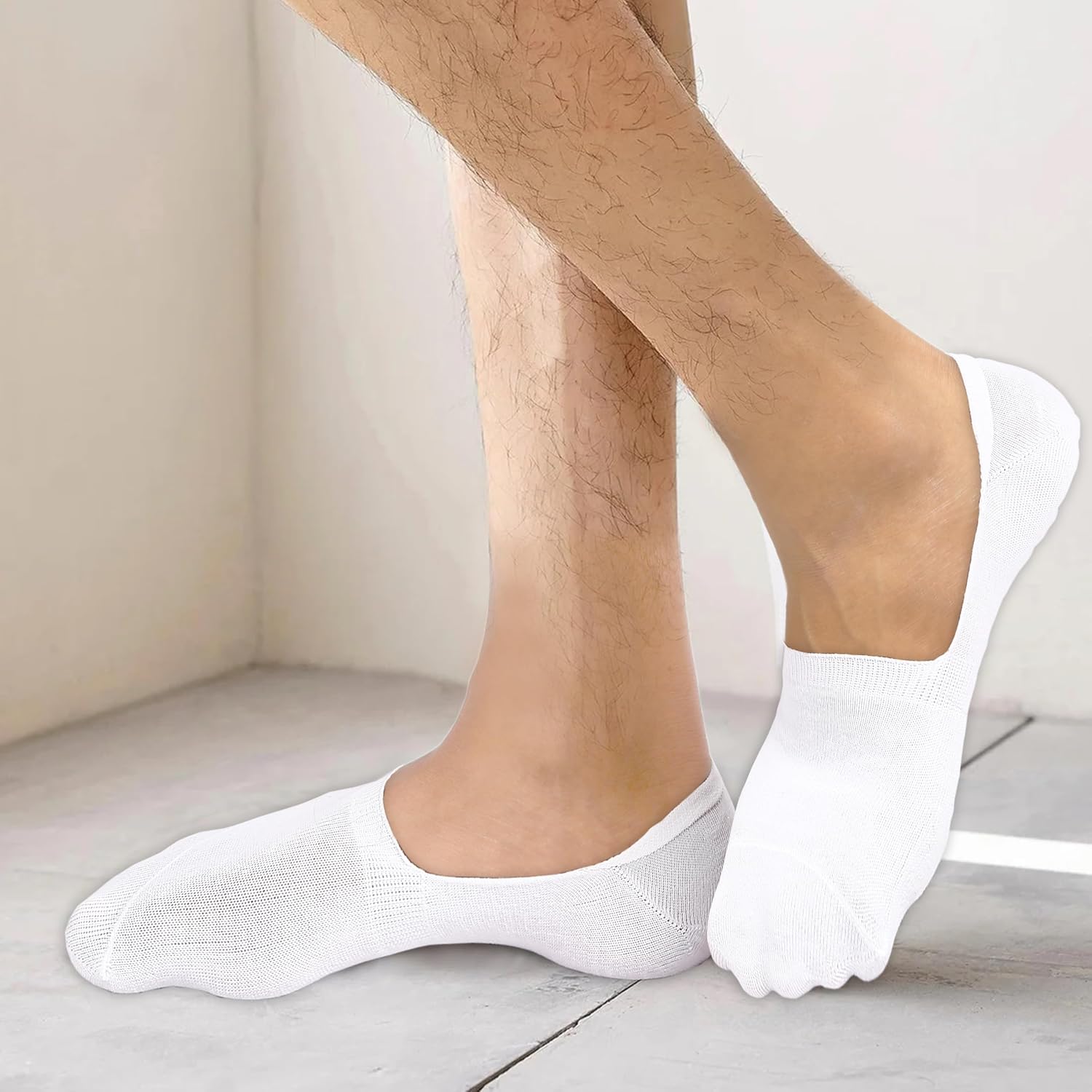 Lazy Human No Show Loffers Socks Men and Womens Low Cut Ankle Short Anti-slid Casual Invisible Liner Socks