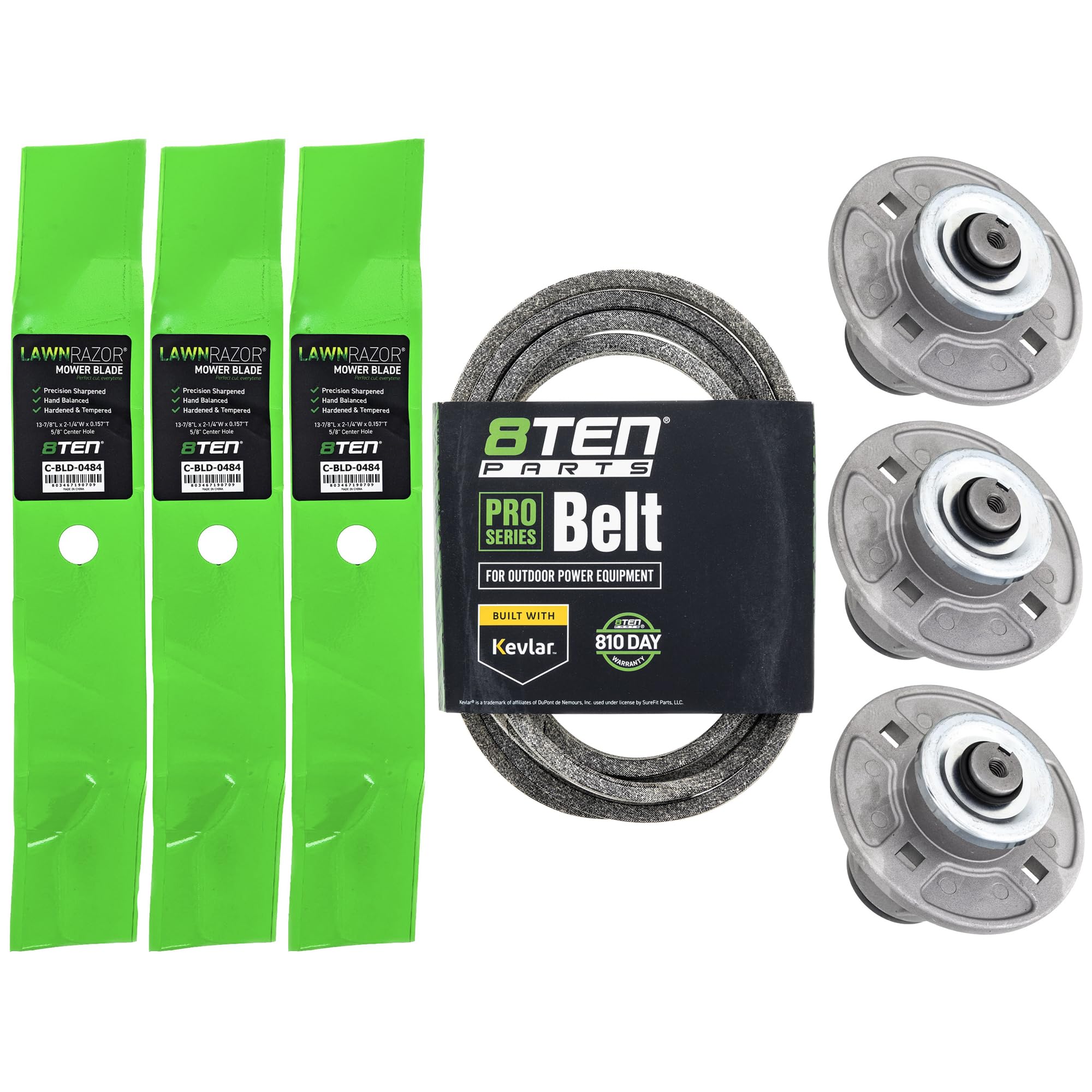 Amazon.com : 8TEN Blade Spindle Belt Rebuild Kit for Ariens
