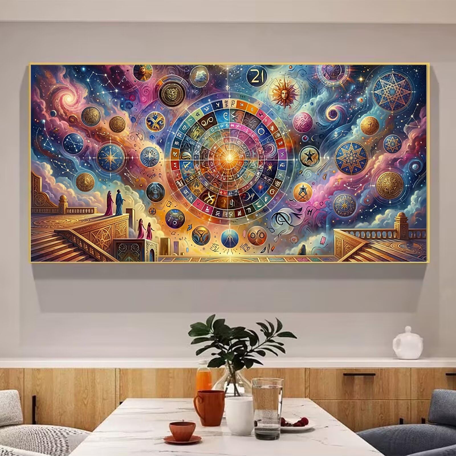 Diamentowe malowanie fantasy diamentowe malowanie dla dorosłych magia 5D diamentowe malarstwo kreatywne hobby dorośli, zrób to sam diamentowy obraz z numerem sztuki Rhinestone do dekoracji domu