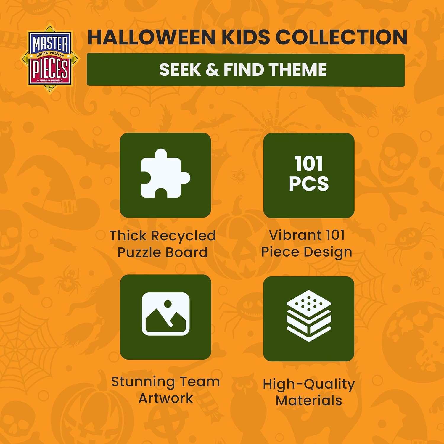 Masterpieces Halloween - 101 Things to Spot - on Halloween 101pc Puzzle