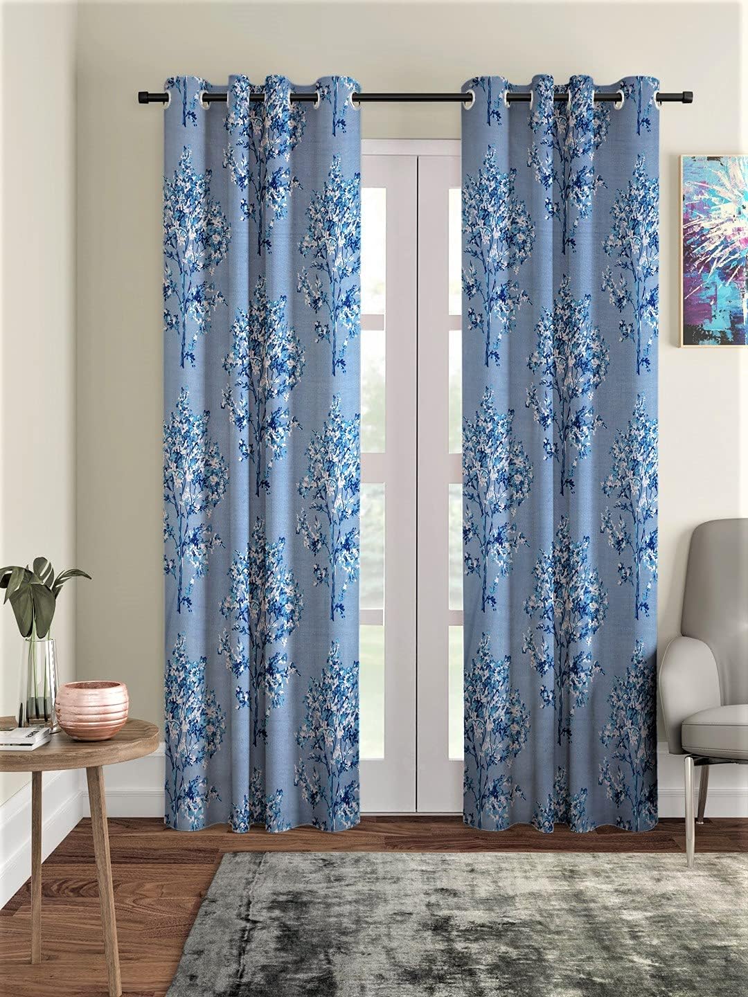 ARBON Deluxe Curtain – Single Panel, Light Blocking, Room Darkening for Living Room, Bedroom, Office – Elegant, Energy Efficient Home Décor (Set of 1 PC)