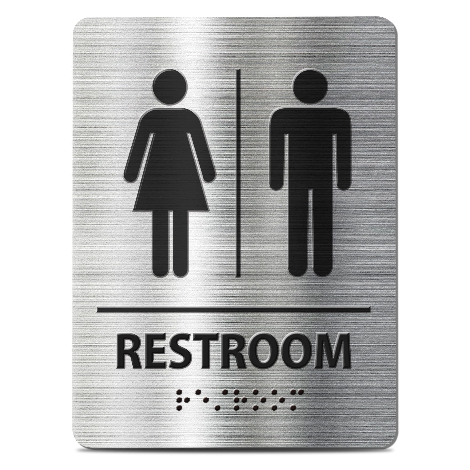 Snapklik.com : All Gender Restroom Sign - ADA Compliant