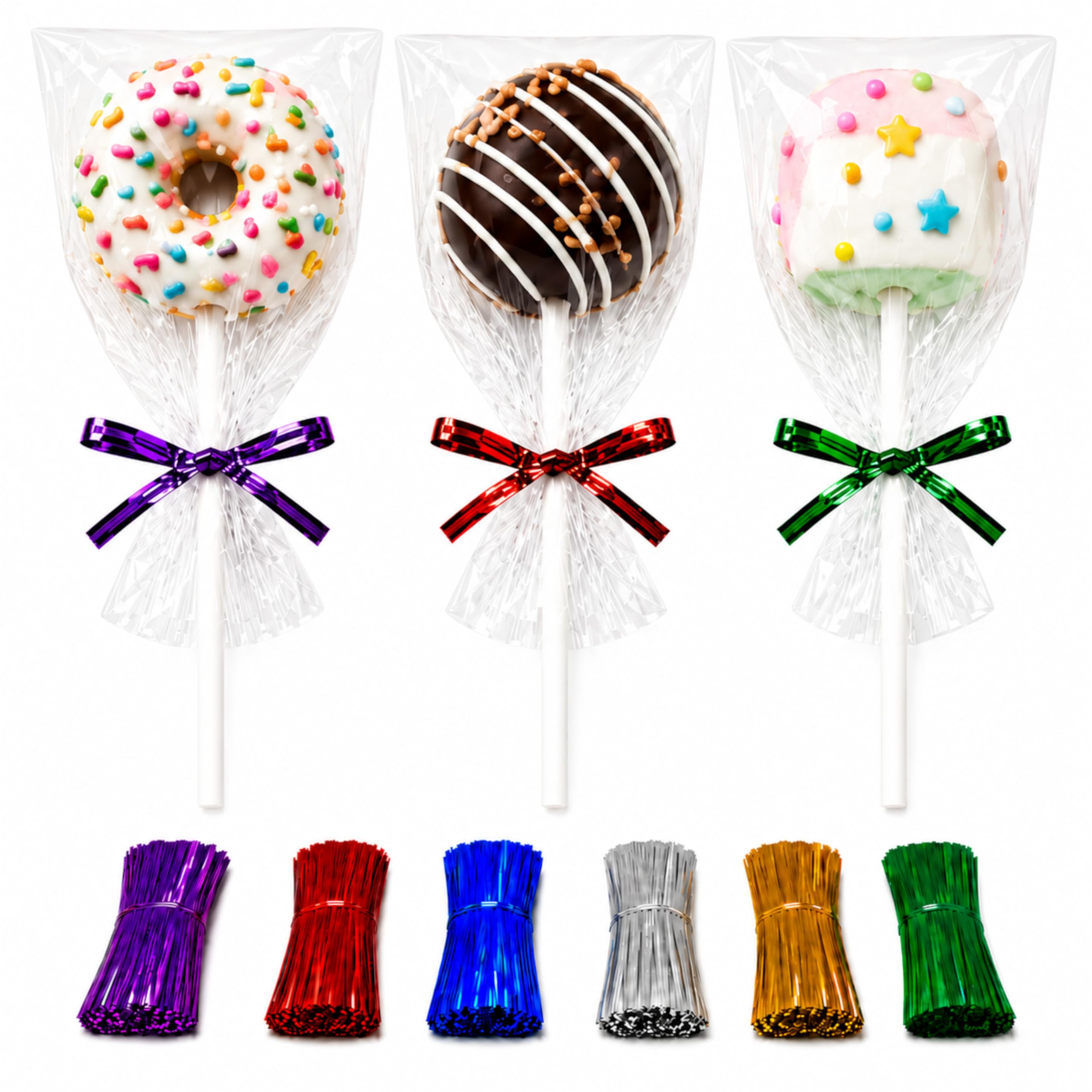 6x9 Cellophane Treat Bags with Ties 200 Clear Goodie Cookie Bags — Amazon image 9