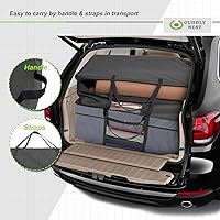 Vista 7 de Cuddly Nest Bolsa de almacenamiento plegable para colchón, funda de transporte resistente para cama de invitados de tres pliegues