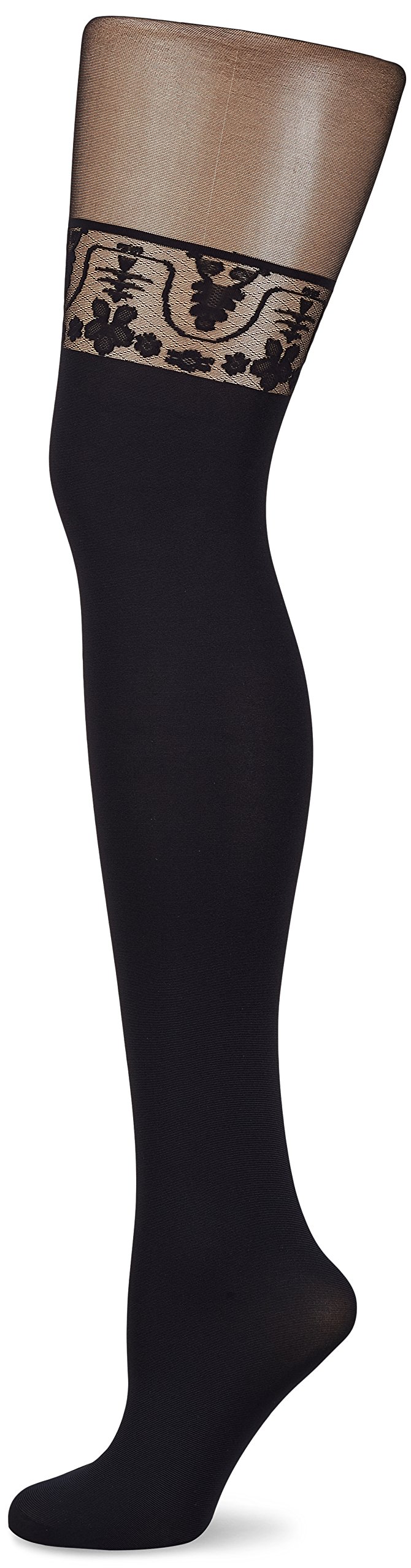 Kunert Women's Tempting Lingerie Pantyhose, 60 DEN, Black (Black 0500), L