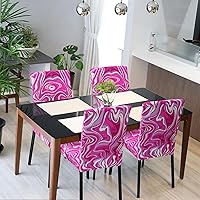 Vista 72 de Juego de 6 fundas elásticas para sillas de comedor, extraíbles y lavables, para sillas de comedor, hotel, ceremonia