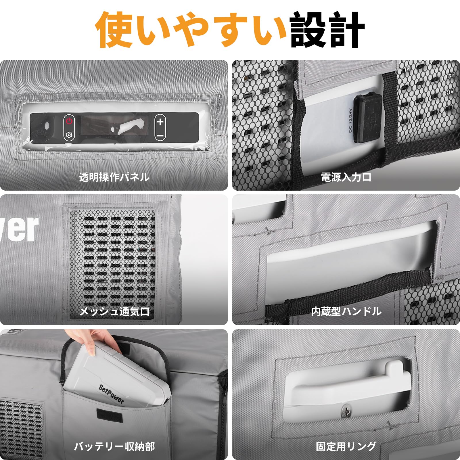 Amazon.co.jp: Setpower RF25専用 25L 車載冷蔵庫 保護カバー