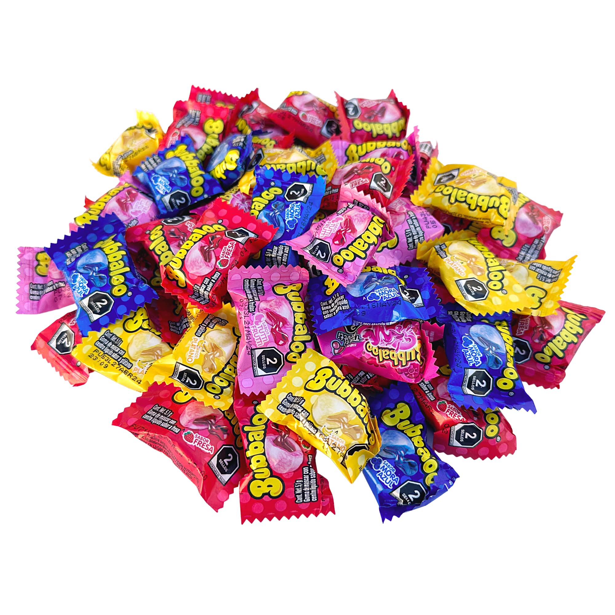 Buy Bubbaloo Mexican Fruit Chewing Bubble Gum Variety Pack 4 Flavors