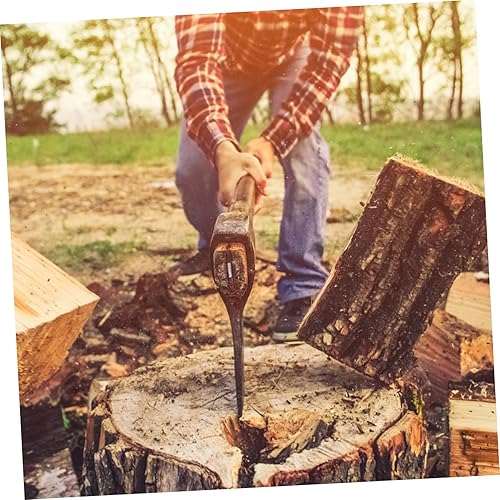 Miniatura 6 de DOITOOL Cuñas de mango de cuña triangular, cuñas de acero corrugado, mango de acero, accesorios de martillo, mango de acero, forma de cuña de acero