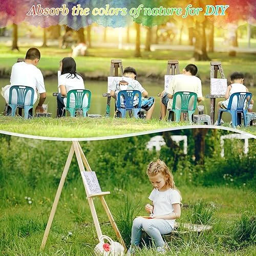 Miniatura 5 de 24 Pcs Pre Drawn Outline Canvas 4 x 4 Inch, Back to School Pre Drawn Stretched Canvas Painting Canvas Boards First Last Day of School Paint Party