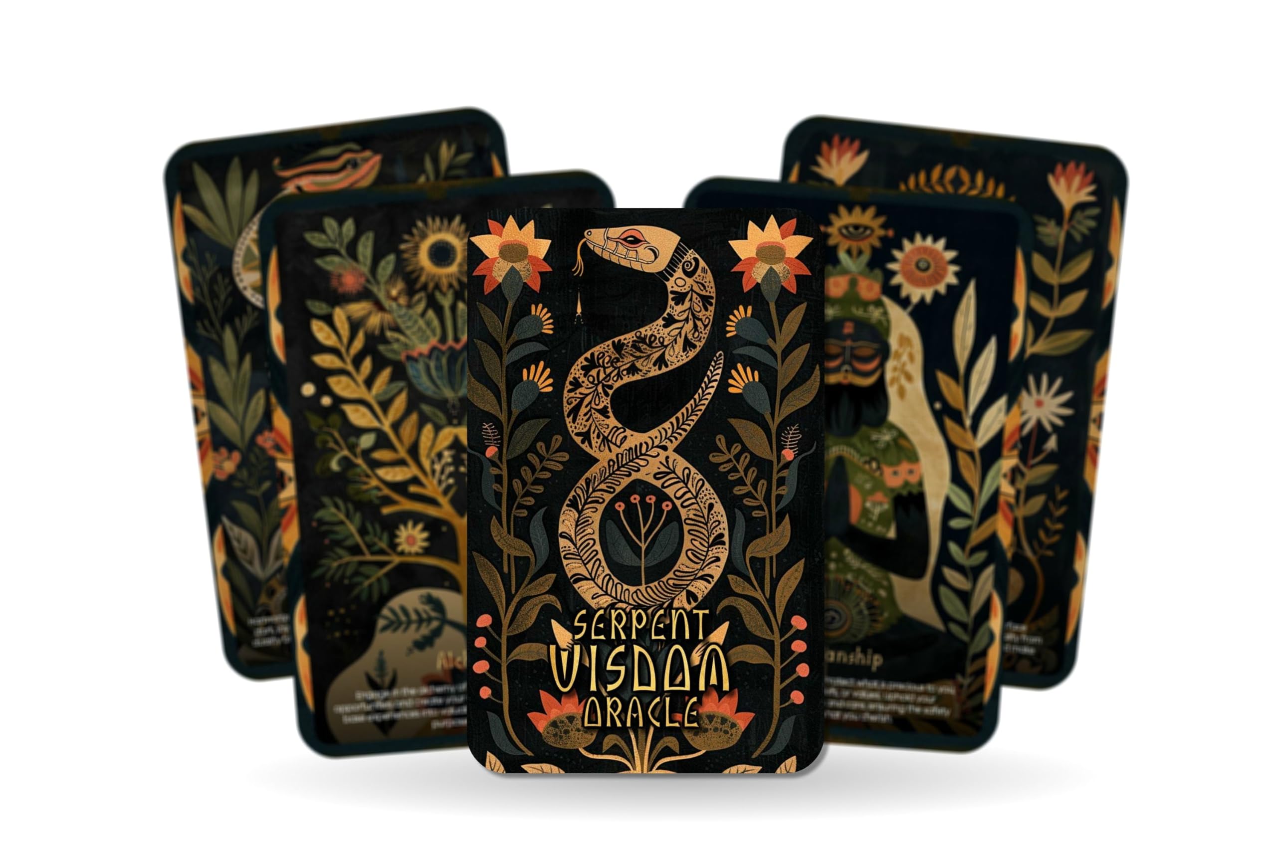 Ibiza Tarot Serpent Wisdom Oracle Deck - 22 Oracle Cards - UK Edition - Divination Tool