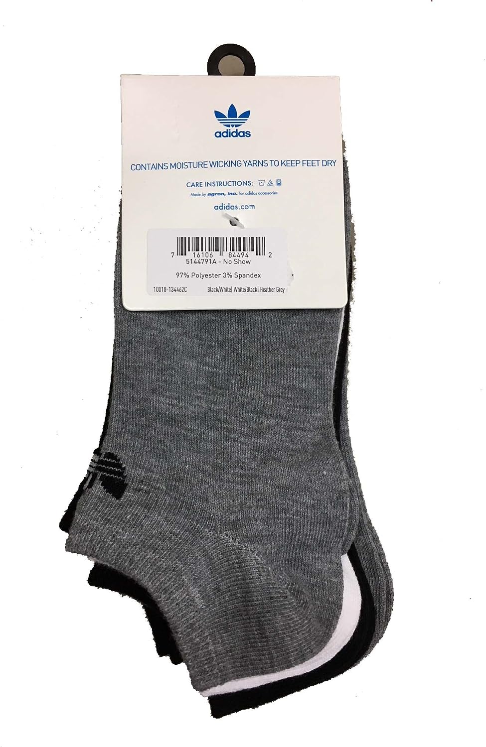 Adidas Originals Women's No Show Socks (Pack of 6)