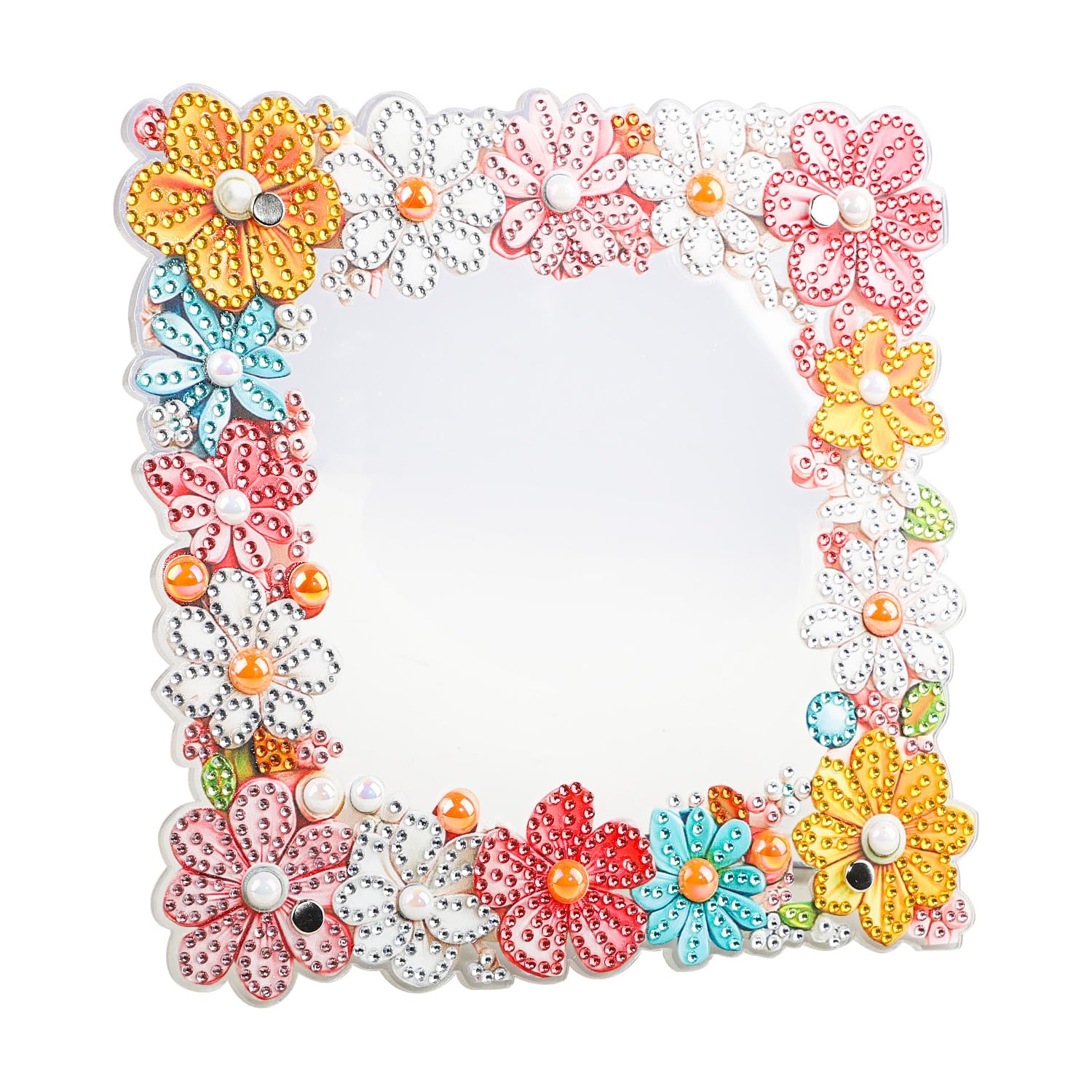 Cadre photo de bureau broderie diamant 5D fleurs pour salon zen