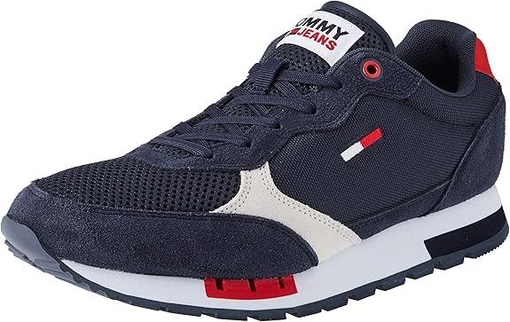 Tommy Hilfiger Men's Sneaker Tommy Jeans Retro Runner Mix | Fashion  Sneakers - Amazon.com