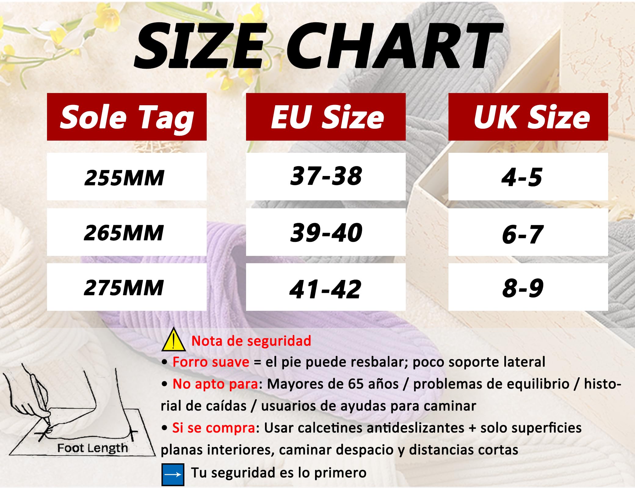 Zapatillas Casa Mujer Casual Cómodas Espuma de Memoria Pantuflas Moda Retro Antideslizantes Slippers para Interiores y Exteriores - 4
