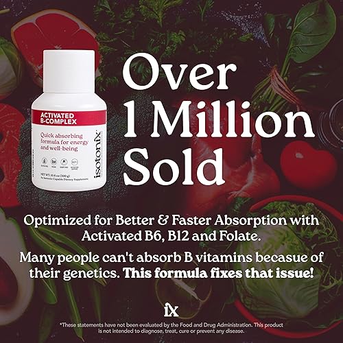 Miniatura 2 de Isotonix Complejo B activado – Suplemento vegano de vitamina B para energía, alivio del estrés y salud del sistema nervioso – Fórmula isotónica