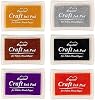 6 Pcs Ink Pads for Stamping, Ink Pad, Stamp Ink, Ink Pads for Crafting, for Use in Card Making, Paper Craft, Scrapbook, Canvas, Rubber Art
