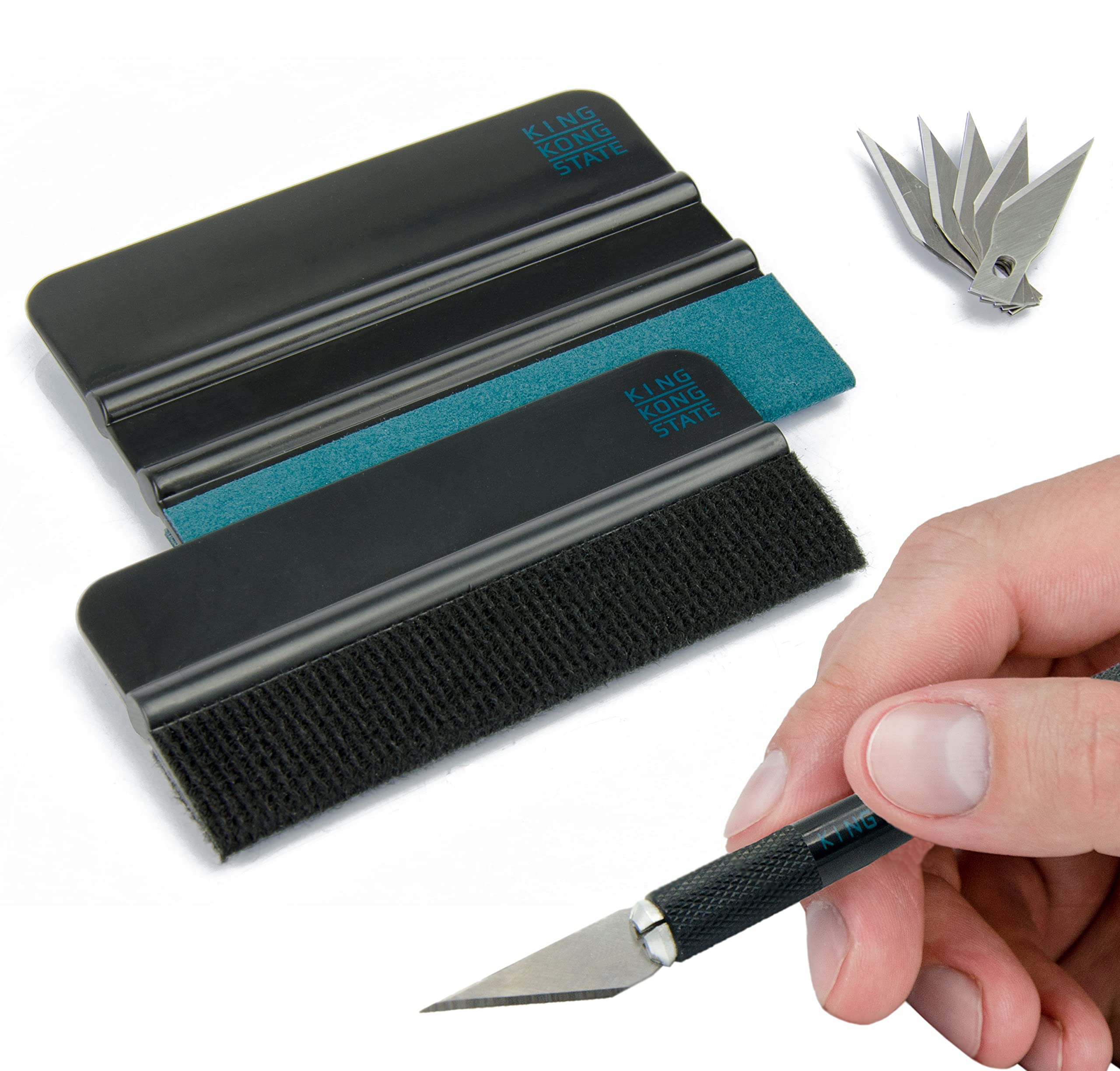 Photo 1 of KING KONG STATE Window Tint kit - Vinyl wrap kit for Cars and Home Applications, Squeegee and Craft Knife with Extra Razor Blades