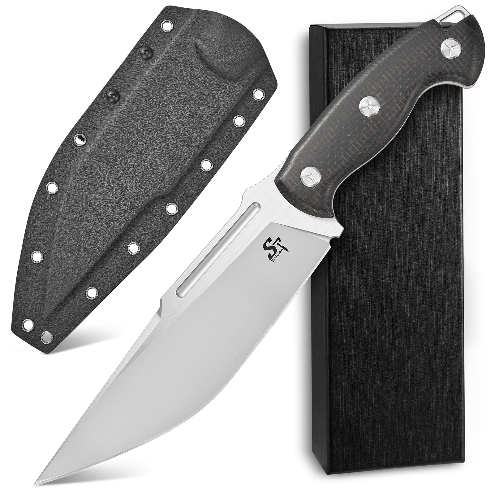 Amazon.com : Sitivien ST40 Fixed Blade Knife VG10 Steel Blade