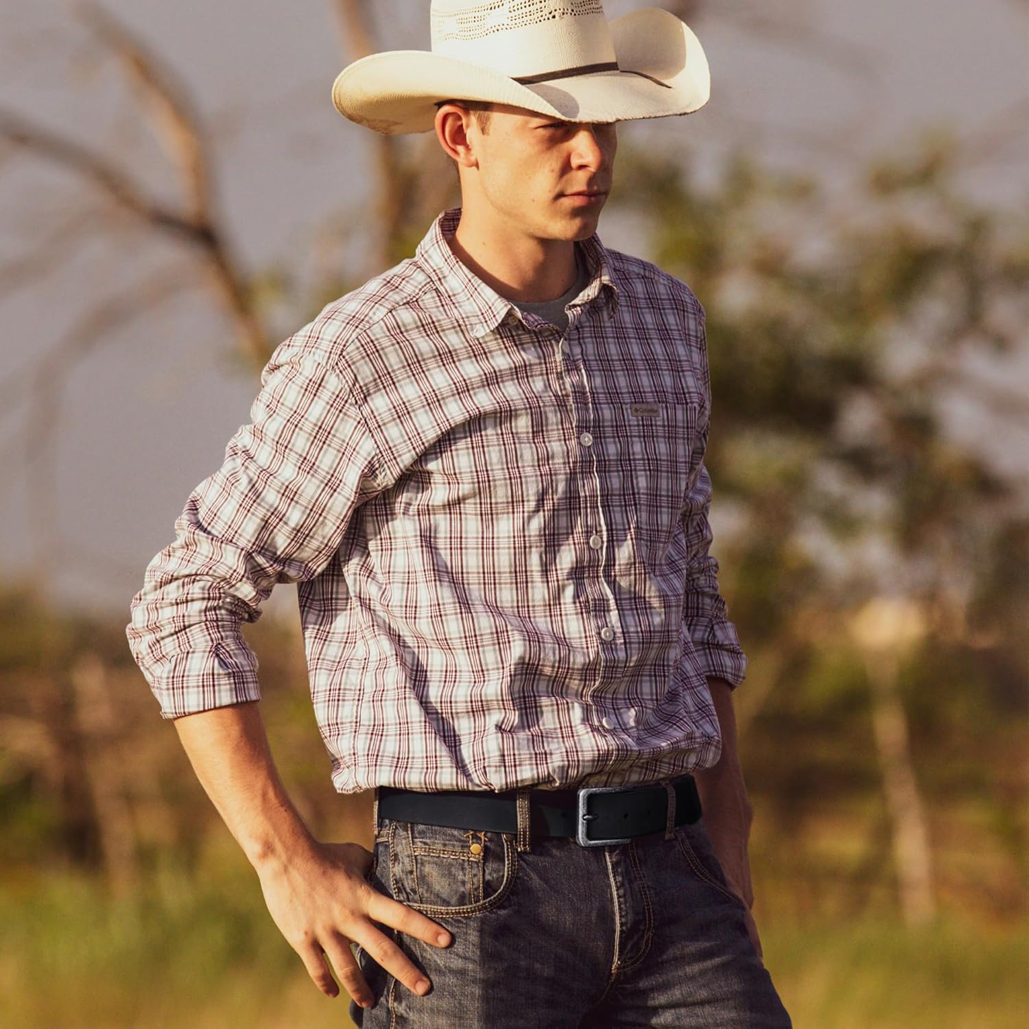 Wrangler Men's Leather Belt without Buckle, 38mm Casual Wait Belt Strap for Jeans, Gift for Men - Image 6