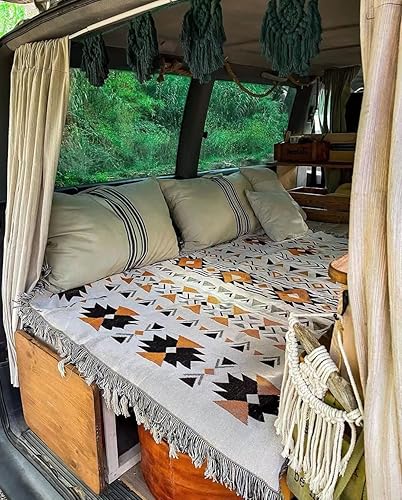 Miniatura 5 de Hopstar - Manta suelta azteca Navajo mantas indias y cobijas Boho decoración occidental cobija de sofá para cama, sofá, sala de estar, playa,