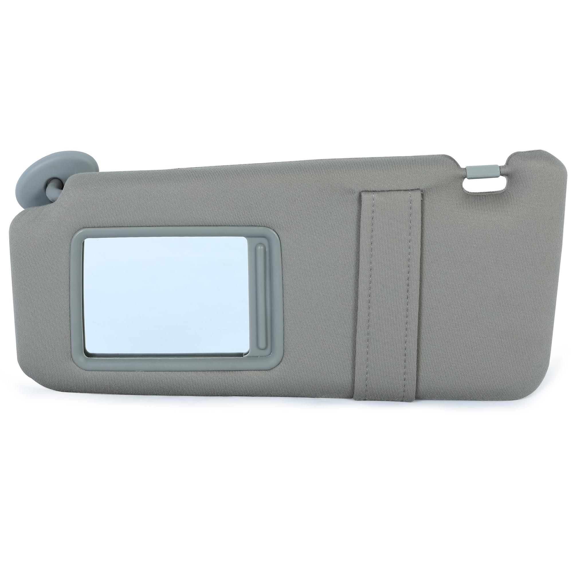 Kojem Gray Left Sun Visor W/Mirror Compatible with 2007-2011 Toyota Camry for Models with Or Without sunroof for Models Without Light Driver Side