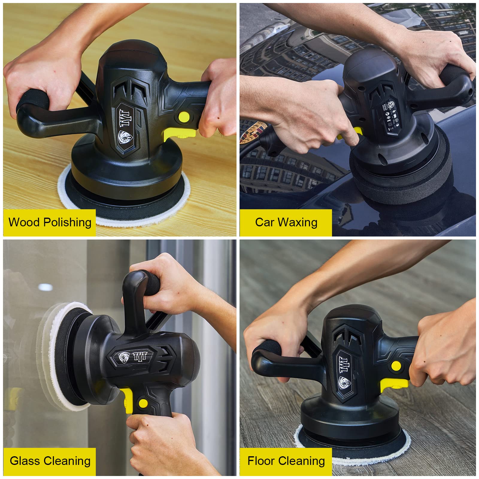 TYT Polisher, 6inch Dual Action Polisher Random Orbital Car Buffer