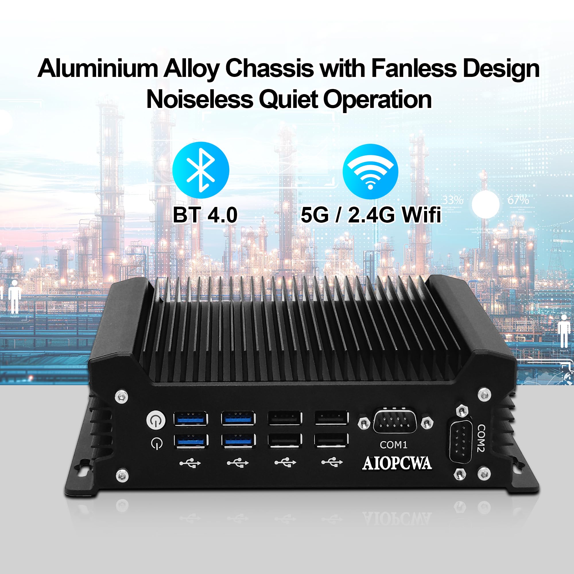 Amazon.co.jp: AIOPCWA ファンレスミニPC産業用、Core i5 1335U 搭載