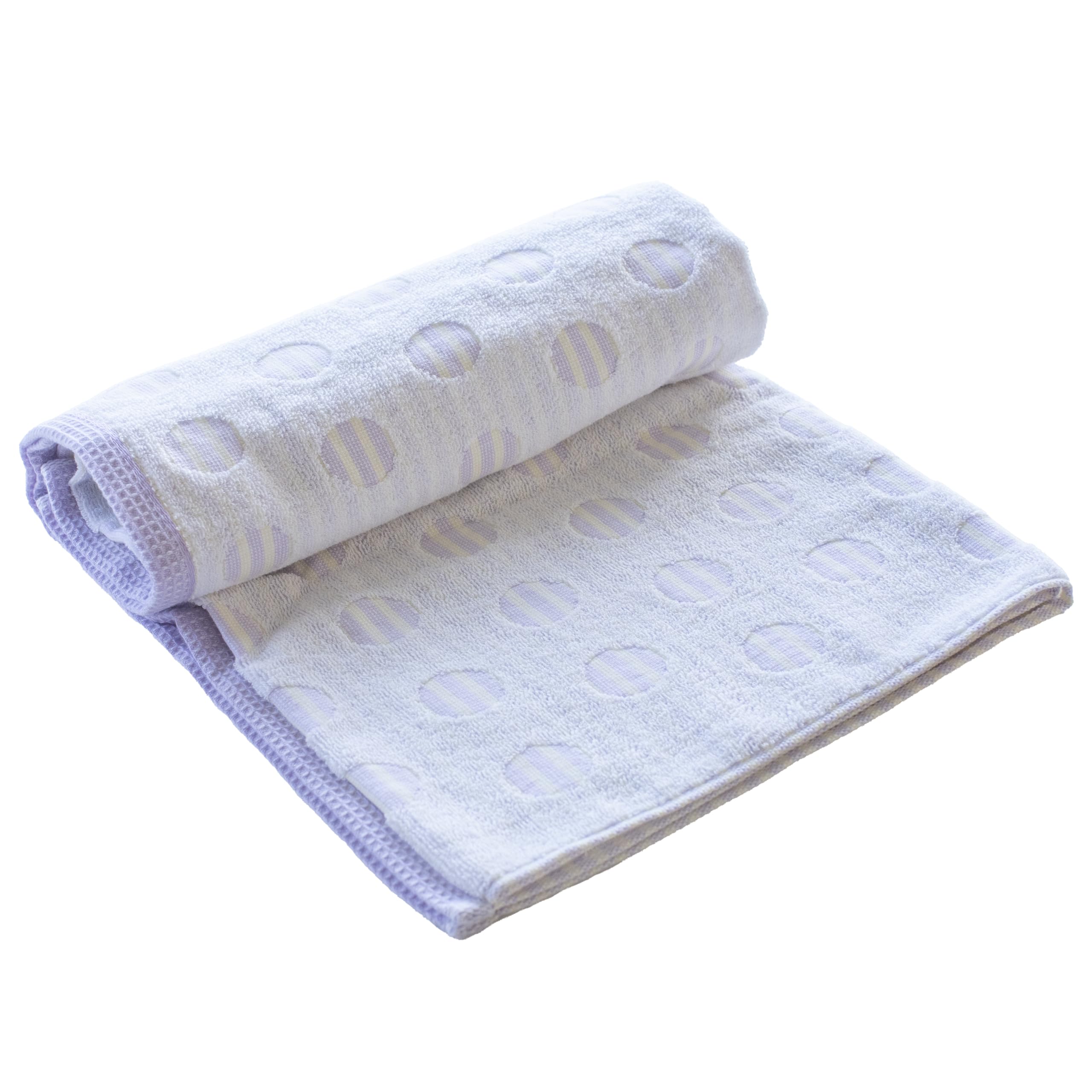 Imabari Eco Bath Towel Polka Dot Recycled Yarn Cotton 24x47in Japan