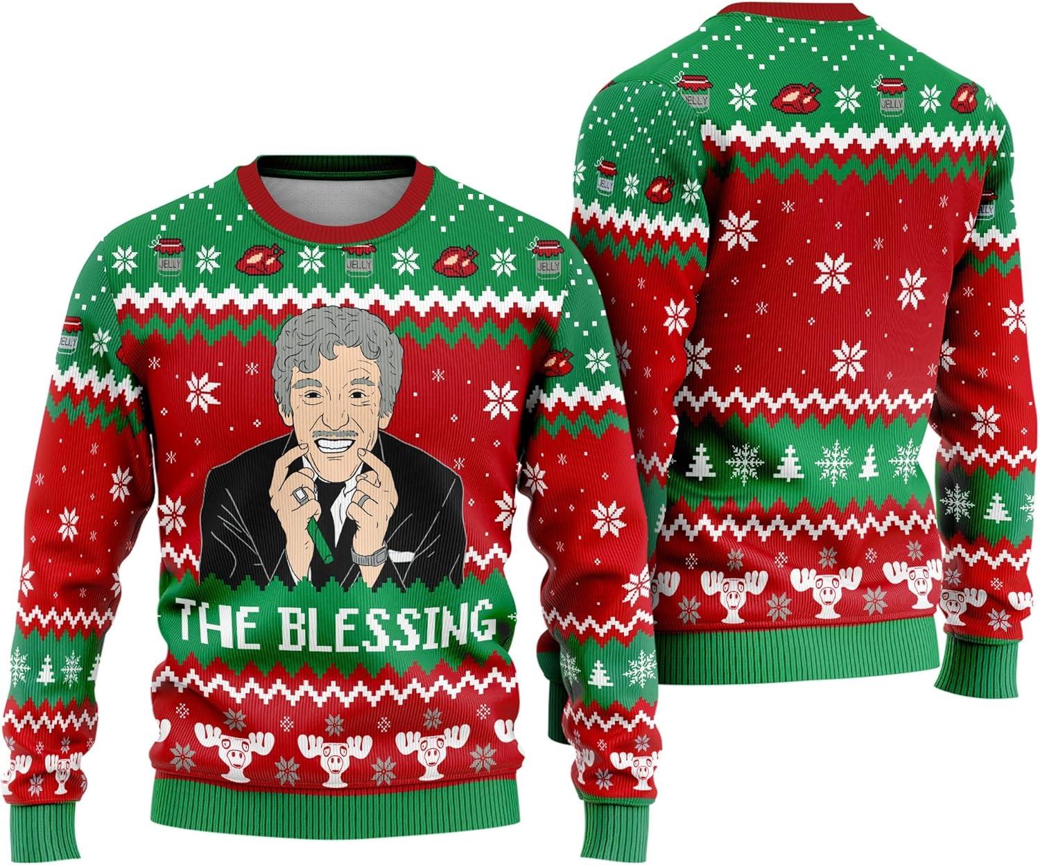 InterStellux Ugly Christmas Sweater - Ugly Knitted Sweaters - Gifts for Christmas