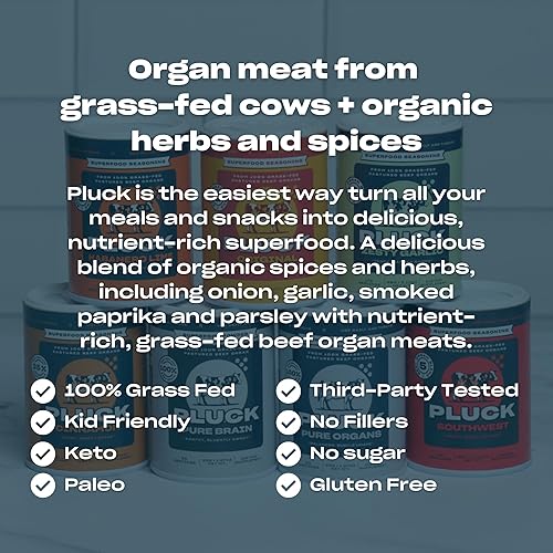 Miniatura 5 de Pluck Condimento de órganos de carne pura | De 100% alimentado con pasto y acabado con pasto de hígado, riñón, bazo, corazón y páncreas | Como se ve