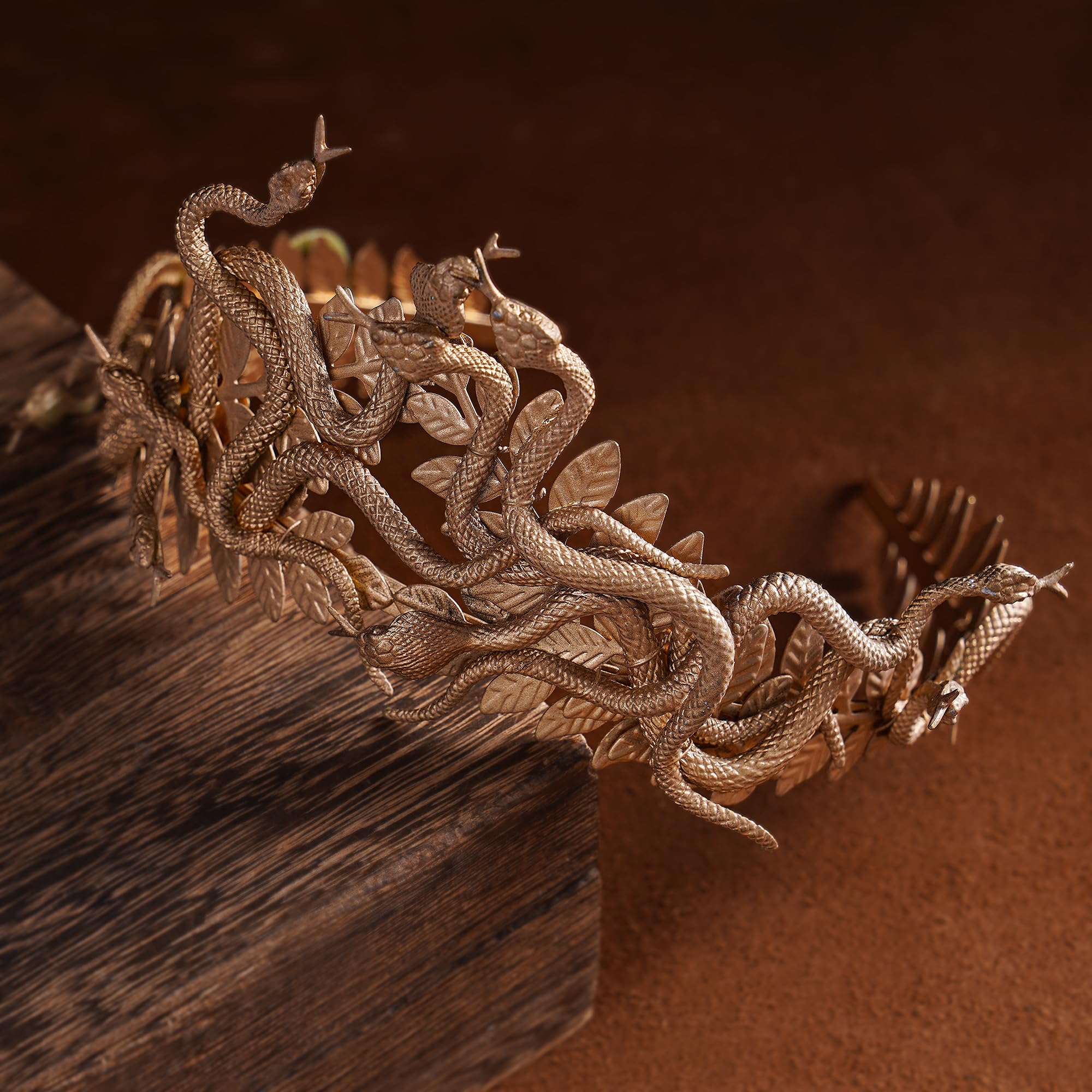 Amazon.com : CoTeeZa Gold Medusa Snake Crown - Medusa  display picture 1
