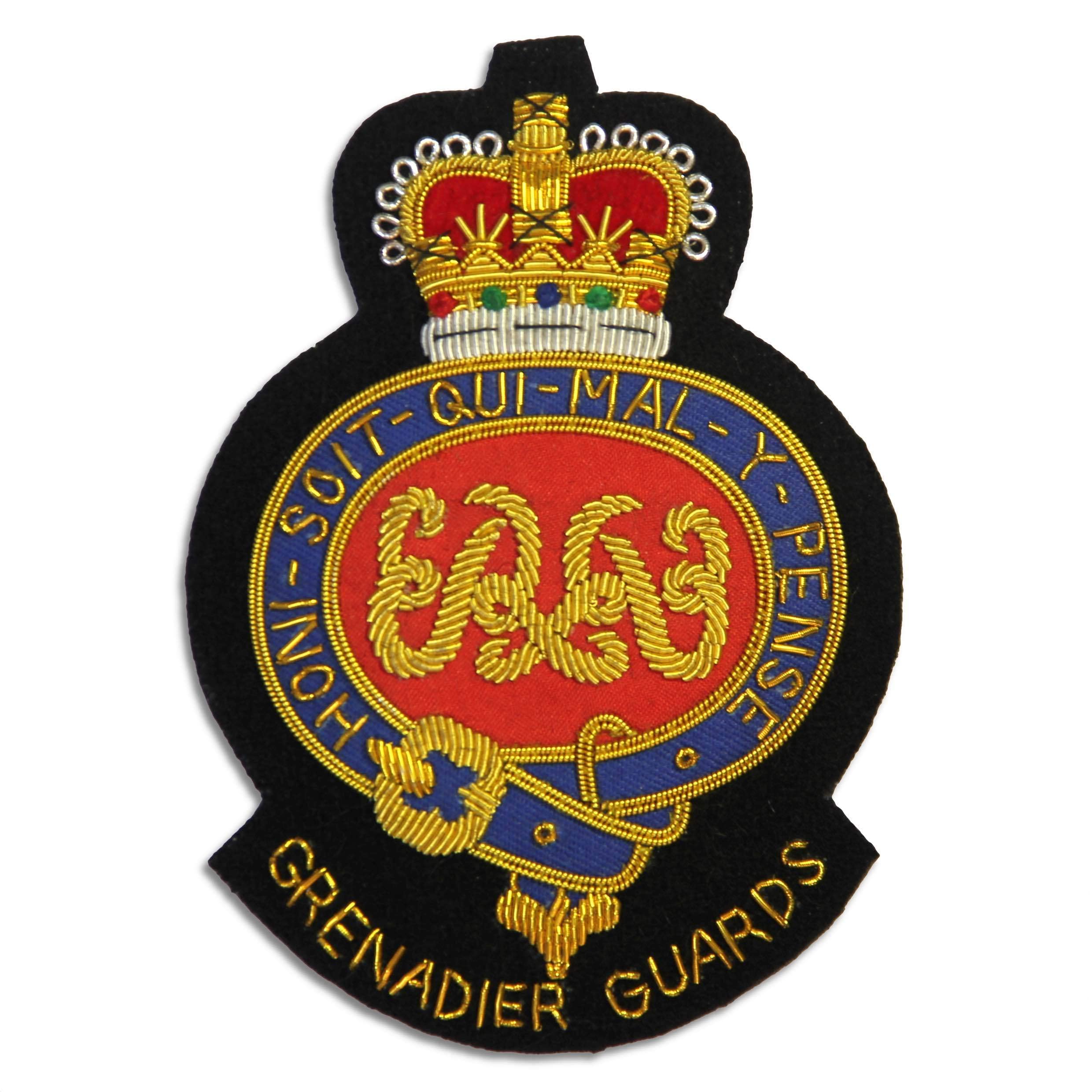 The Regimental Shop Men's Red/Gold Grenadier Guards Regital Blazer Badge