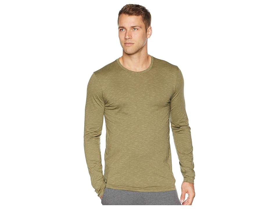 

Toad&Co Tempo Long Sleeve Tee (Rustic Olive) Men's T Shirt, Brown