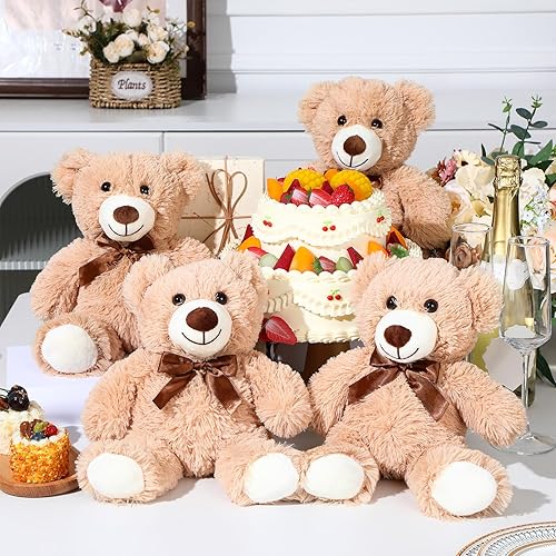 Miniatura 10 de 7 paquetes de juguetes de peluche de 14 pulgadas juguetes de peluche de Navidad suaves y bonitas decoraciones de fiesta de cumpleaños lindos colores