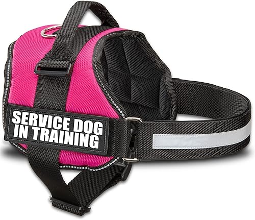 Miniatura 10 de Industrial Puppy Chaleco de entrenamiento para perros de servicio con correas de gancho y bucle y asa arnés en tamaños de XXS a XXL - Arnés de