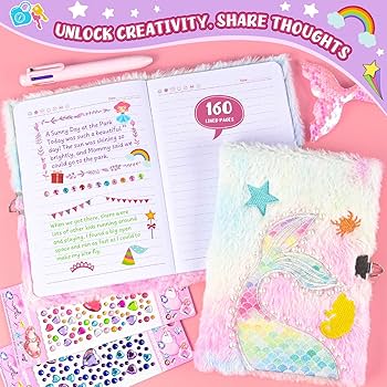 T we ety &Friends Diary ノート Amazon.com : Witsbrez Cute Diary Journal with Lock and Key