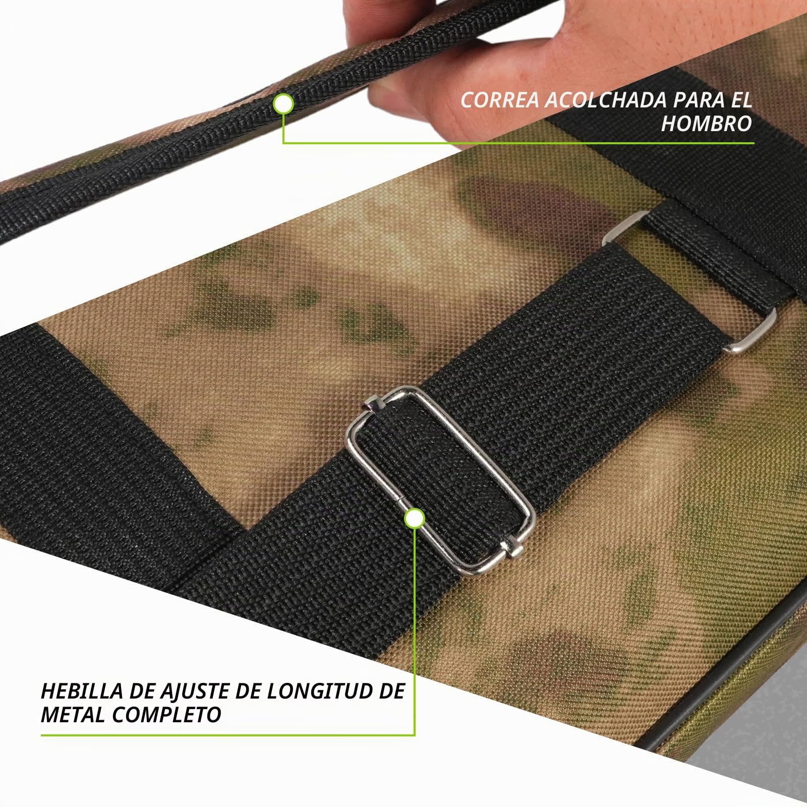 Bolsa portátil y plegable Seaknight para caña de pescar, juego de pesca al aire libre, funda de almacenamiento para aparejos, 135 cm/150 cm, 150 cm