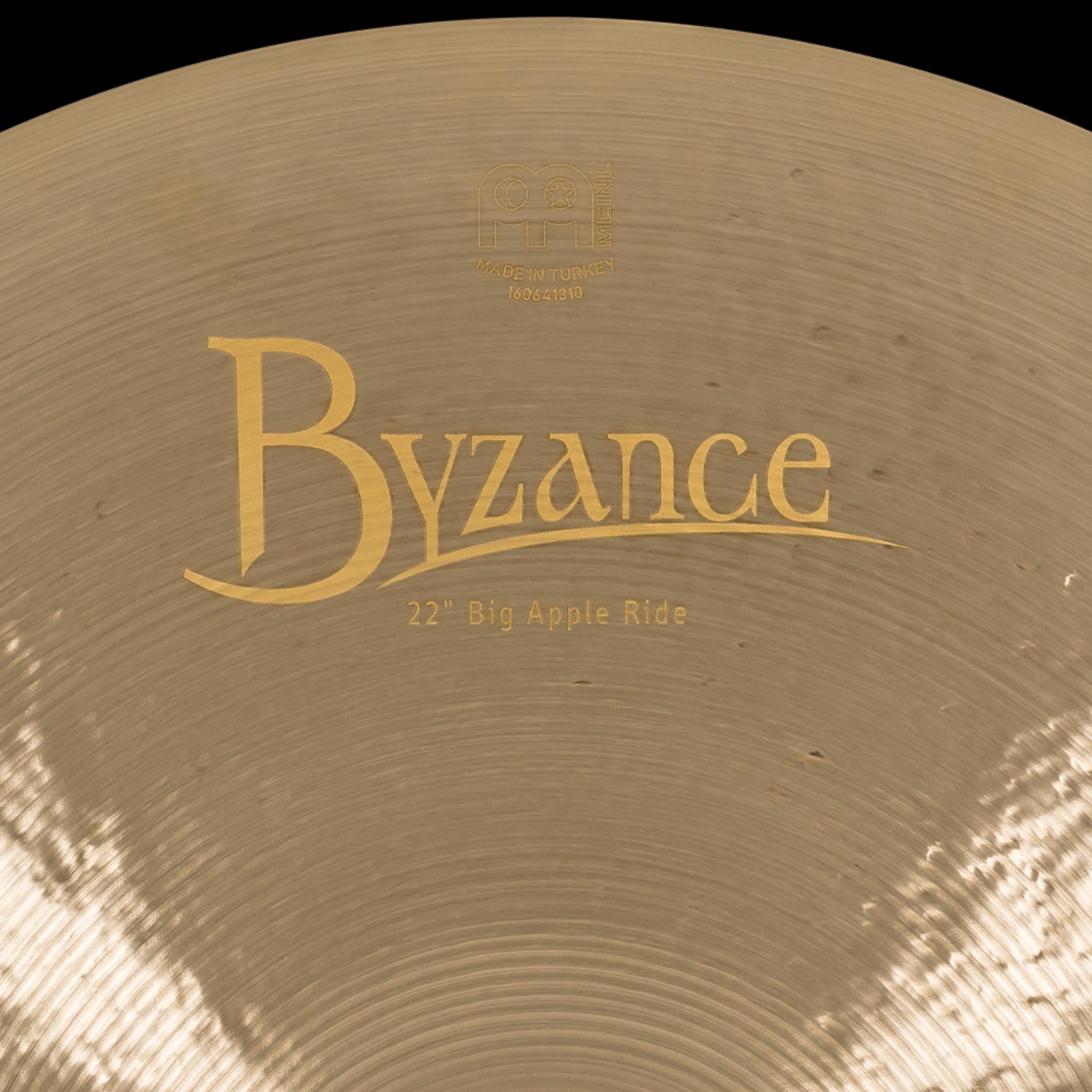 Meinl Cymbals Byzance Jazz Cymbale Big Apple Ride 22 pouces (55,88cm) pour Batterie – Bronze B20, Finition Traditionnelle (B22JBAR)
