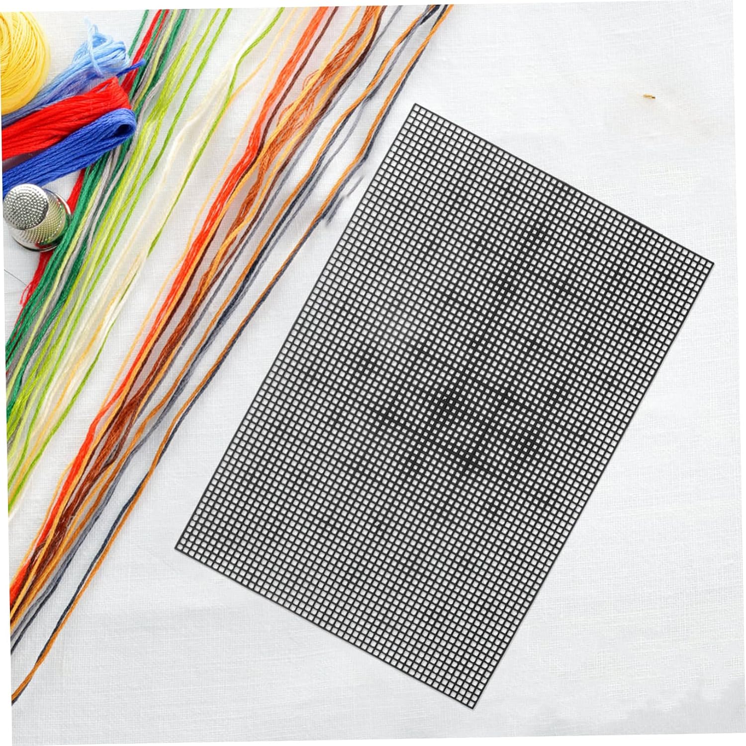 ULDIGI Cross Stitch Mesh Fabric 30x20cm Plastic Canvas Mesh Sheets Needle Point Canvas for Embroidery Crafts