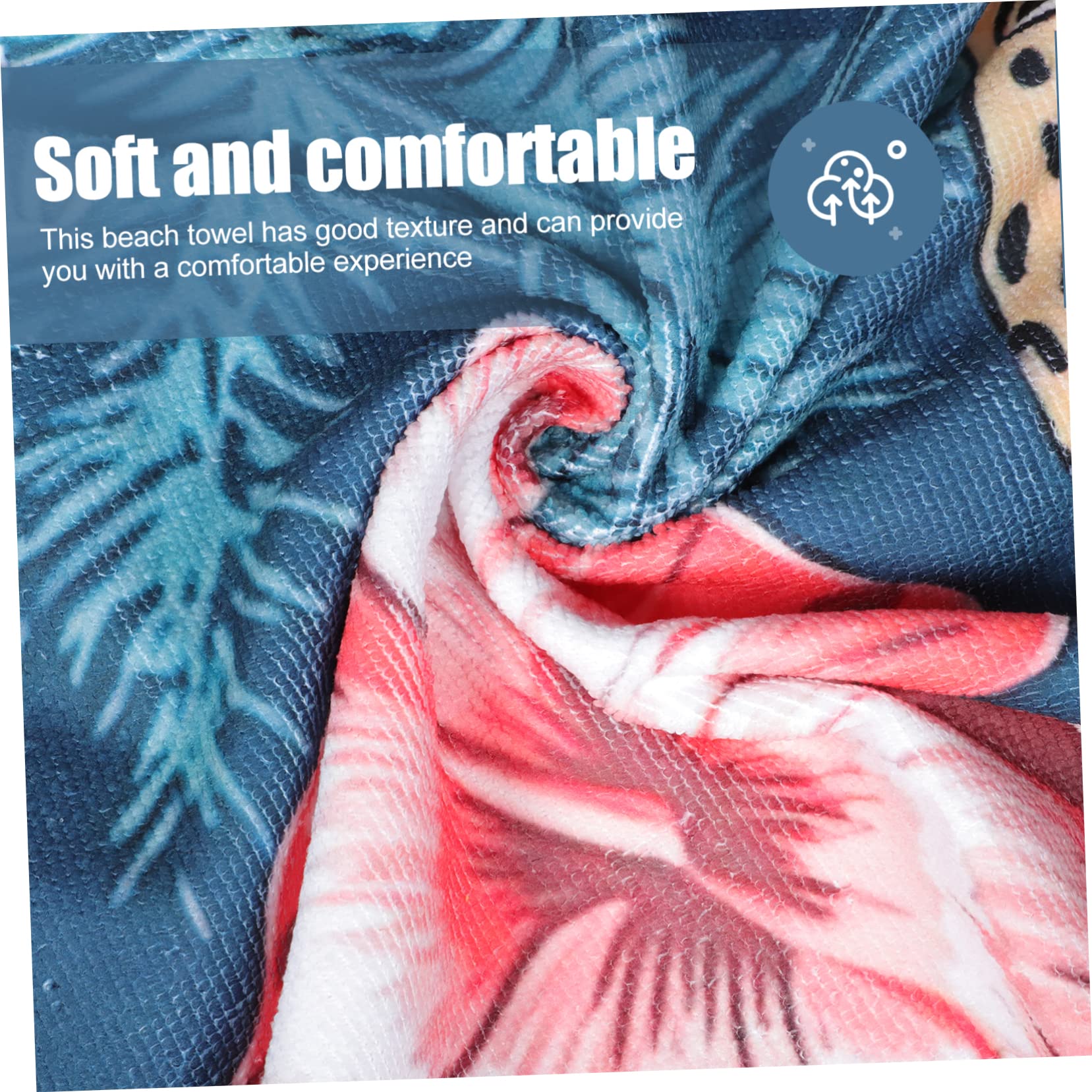 Cabilock Lot De 2 Serviettes De Bain Décoratives en Fibre Idéales pour La Plage La Piscine Ou Le Camping
