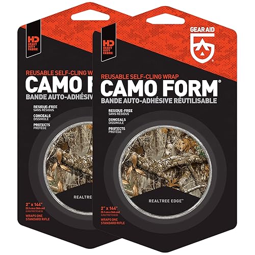 Vista 29 de GEAR AID - Rollo de papel de camuflaje autoadhesivo y reutilizable,rollo de 2 x 144 pulgadas
