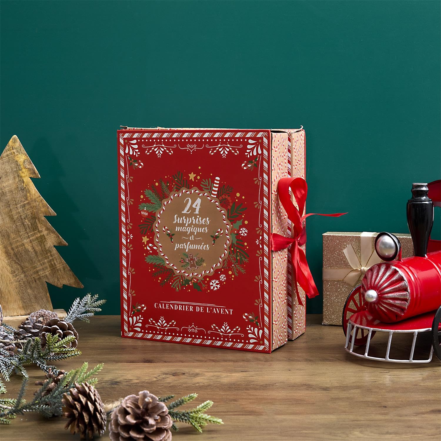 Calendario dell’Avvento con Candele Profumate – 24 Candele & Decorazioni Natalizie – Calendario dell’Avvento di Lusso per Donne – Idea Regalo di Natale – Idea Regalo di Natale