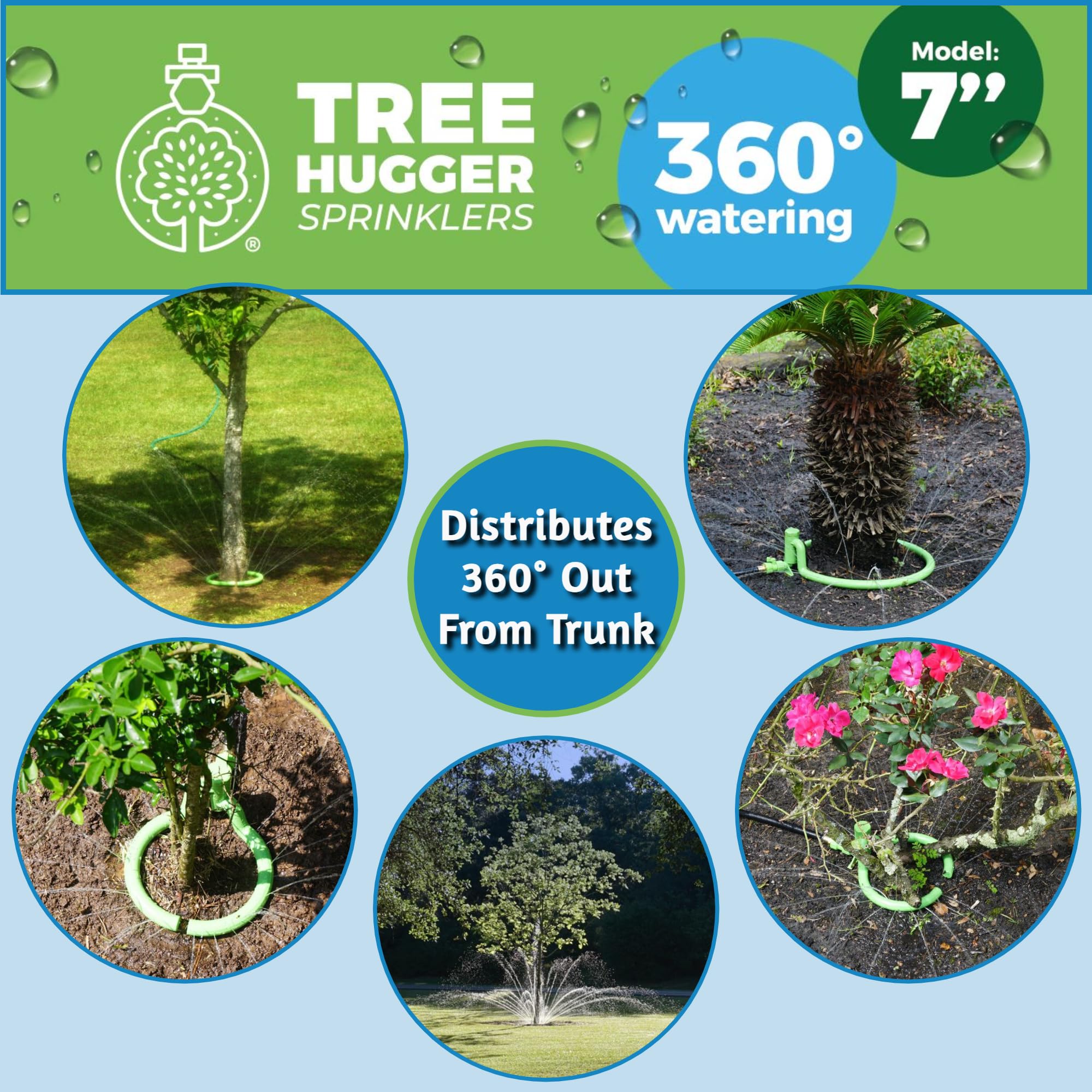 Tree Sprinkler with 360° Outward Direction, Water Sprinkler for Trees That Reaches The Nutrition Zone for Tree Root Watering (7