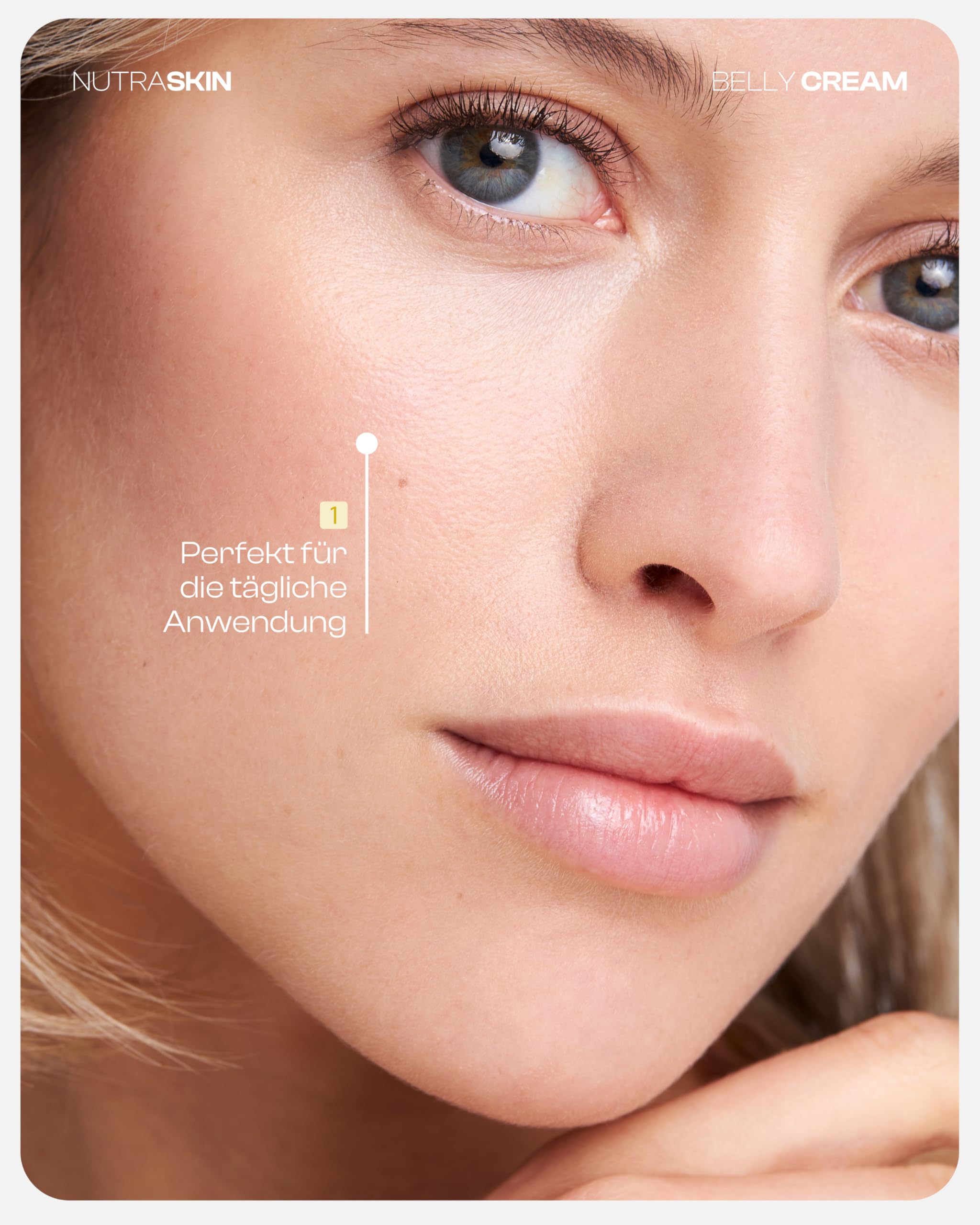 Nutraskin 4URbelly – Pflegende Bodylotion Damen für einen straffen Bauch I Straffende Körpercreme mit Mariendistel, Bärentraube & pflanzlichen Stammzellen I Damen-Körperpflege Made in Germany I 100ml