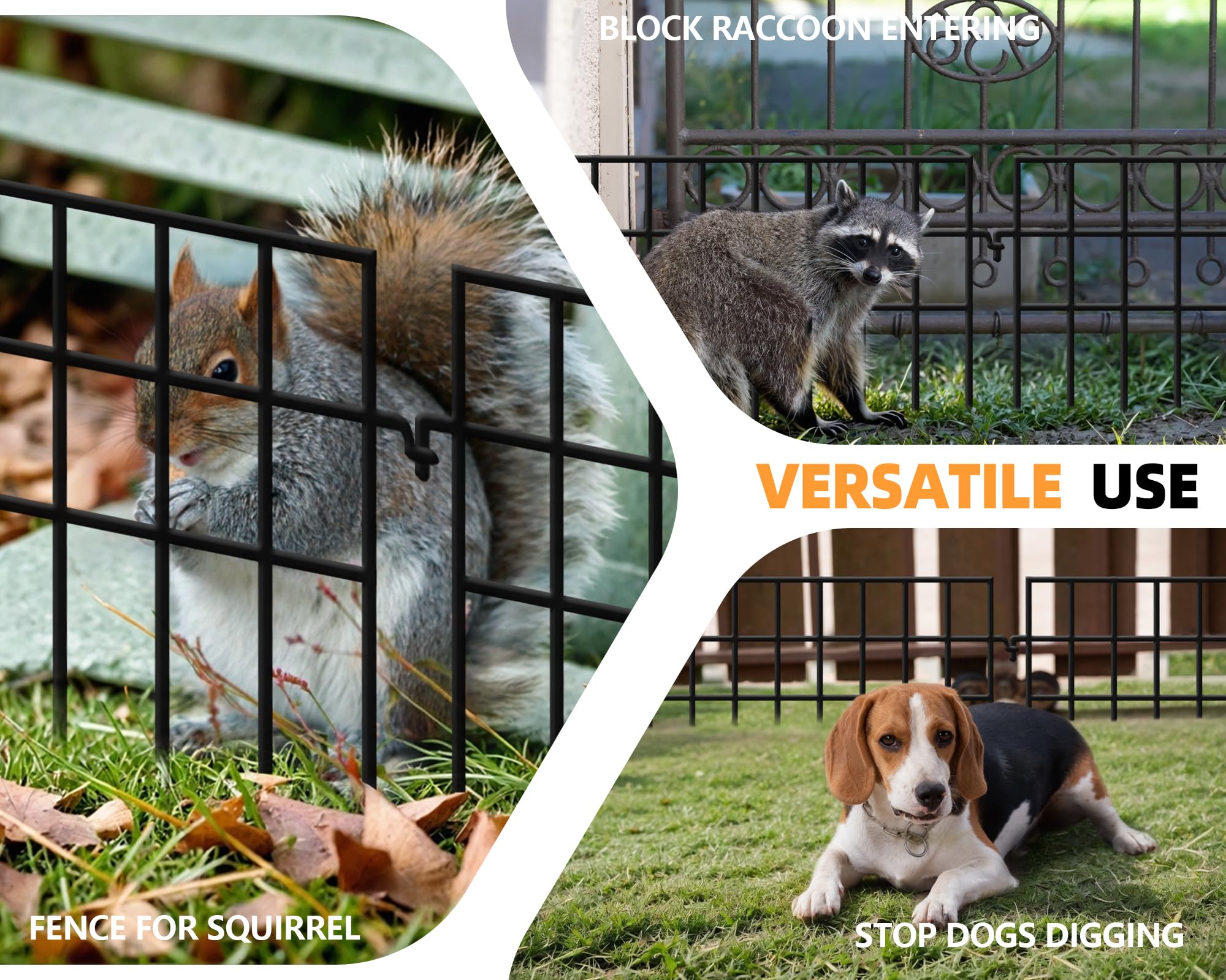 Amazon.com : 45.33ft(L) X 13in(H) Animal Barrier Fence No Dig, 32