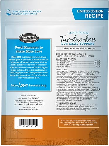 Miniatura 10 de Muenster Receta de alce liofilizado para perros, paquete de 8 onzas