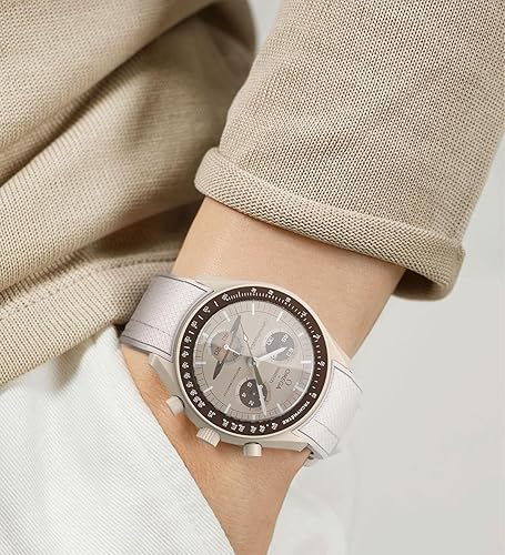 Vista 2 de Stanchev Correa para reloj Omega x Swatch MoonSwatchRolex de 0.787 pulgadas, silicona suave Omega X Swatch Moonswatch Speedmaster, correa curvada
