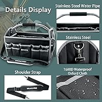 Vista 5 de WILAXI PRO Bolsas de herramientas para hombres resistentes, bolsas de herramientas plegables de 16 pulgadas, bolsa de herramientas con asa, bolsa